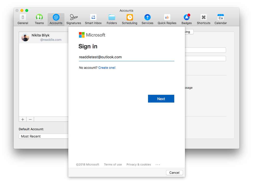set up outlook notifications for subfolders on a mac